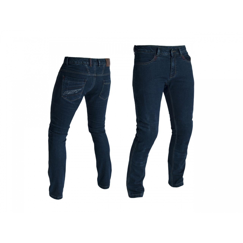 JEAN ROUTE RST ARAMID STRAIGHT BLEU FONCE