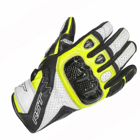 GANTS ROUTE RST STUNT III CE JAUNE FLUO 