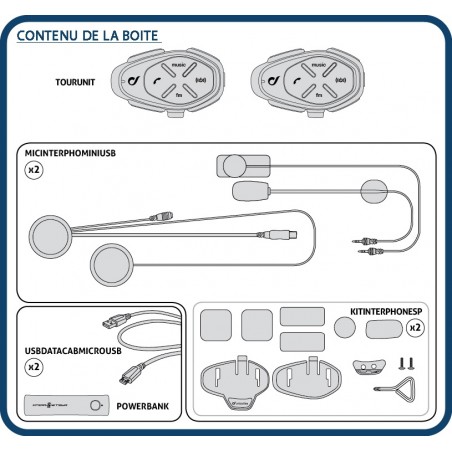 KIT INTERPHONE CELLULARLINE MODELE TOUR