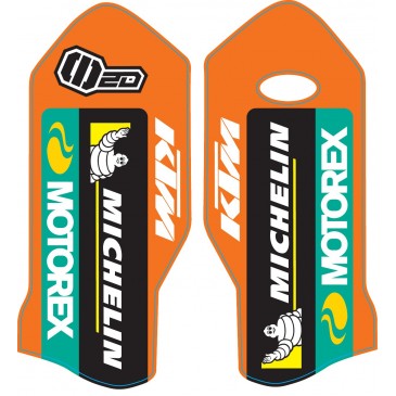 DECO DE FOURCHE WOLFF SX 16/19 EXC 17/19 ORANGE