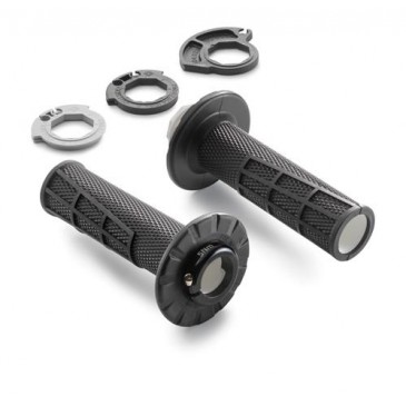 POIGNEES KTM LOCK-ON OUVERTE NOIR