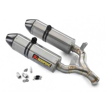 JEU DE SILENCIEUX AKRAPOVIC TITANIUM 990 SUPERMOTO