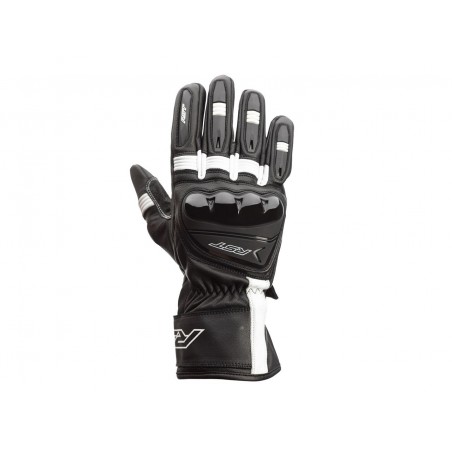 GANTS RST PILOT CE CUIR NOIR/BLANC 