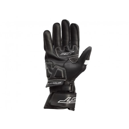 GANTS RST PILOT CE CUIR NOIR/BLANC 