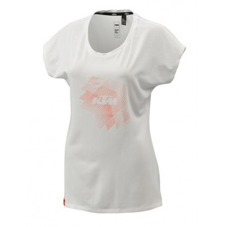 TEE-SHIRT FEMME KTM STYLE BLANC