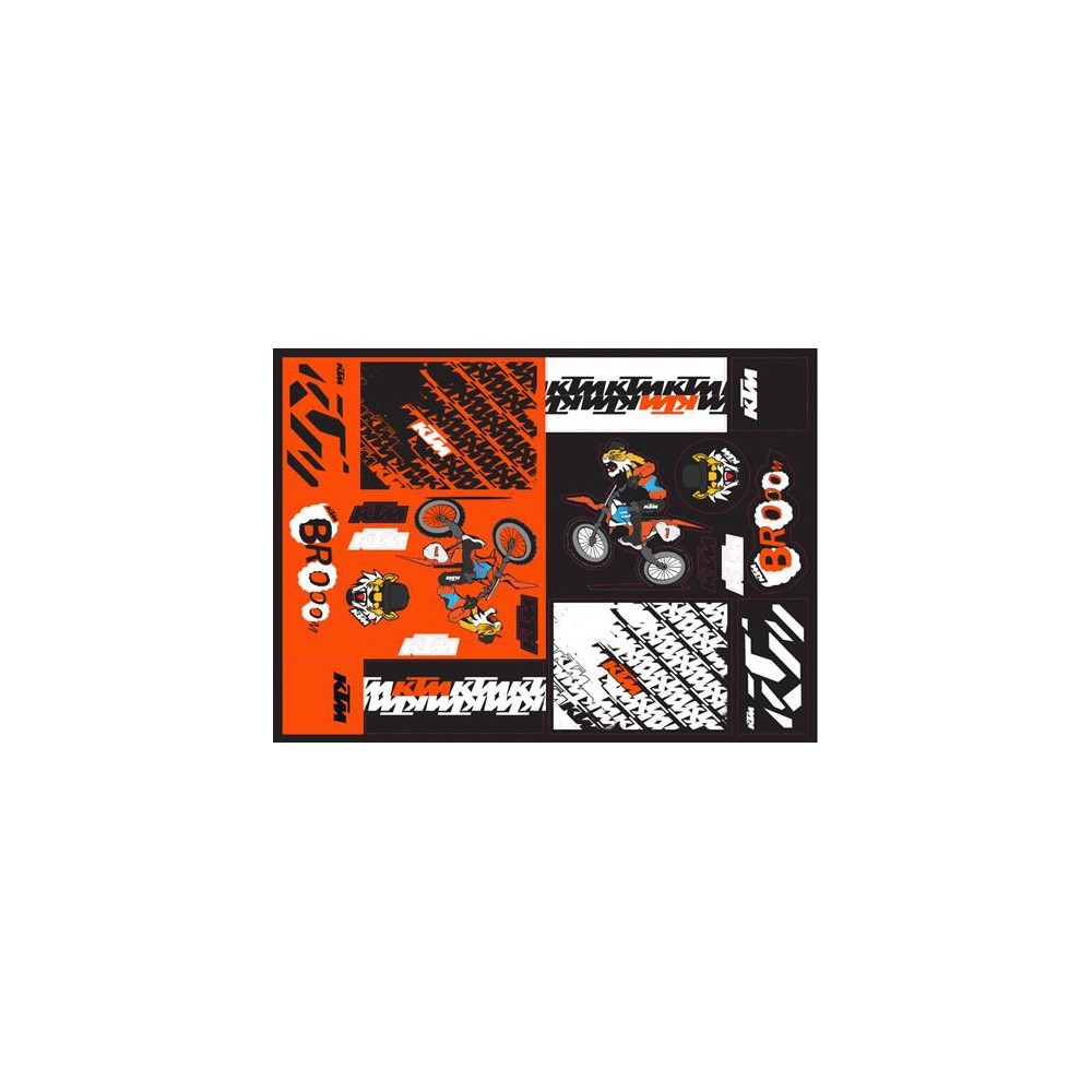 PLANCHE STICKERS KTM TEAM GRAPHIC