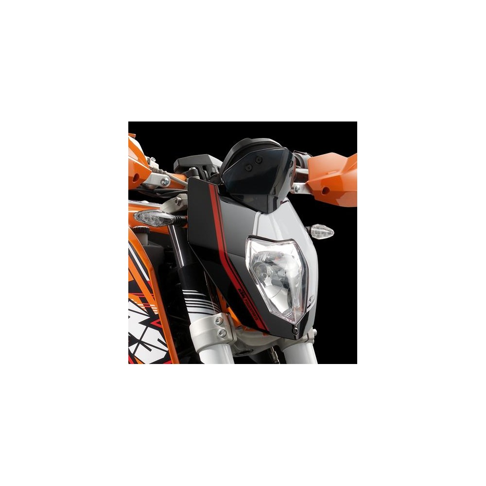 Plaque phare duke noire pour moto 50cc et 125cc