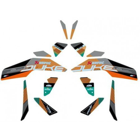 KIT DECO FACTORY POUR DUKE 125 ET 390