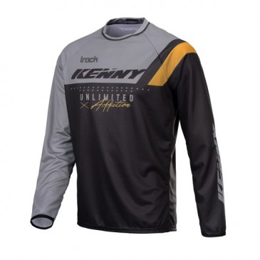 MAILLOT KENNY TRACK FOCUS GRIS/NOIR/OR