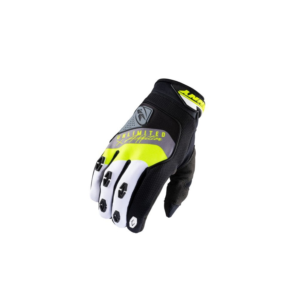 GANTS KENNY SAFETY NOIR/GRIS/JAUNE FLUO