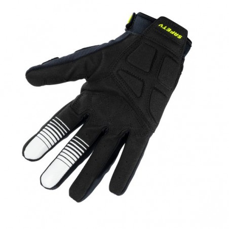 GANTS KENNY SAFETY NOIR/GRIS/JAUNE FLUO