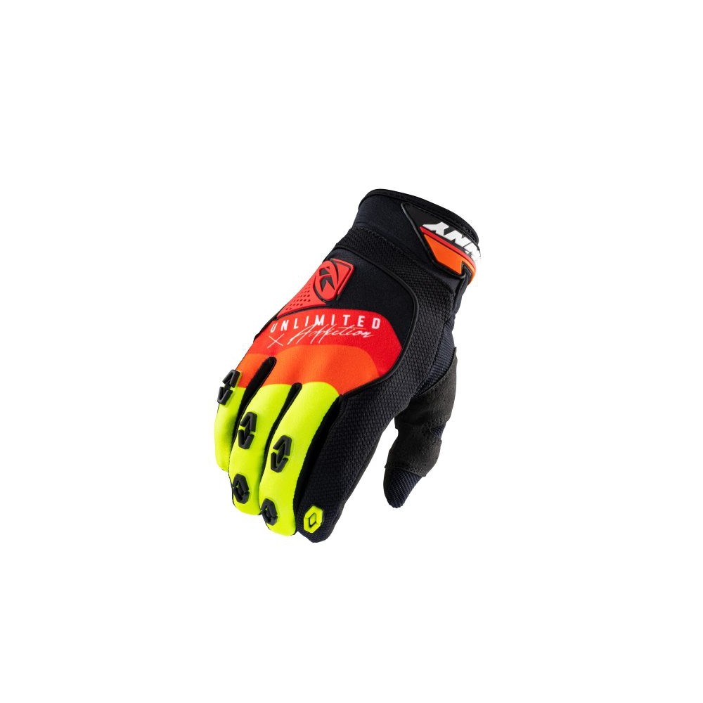 Gants moto homologué Safety « Kenny » taille S rouge et noir