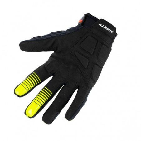 GANTS KENNY SAFETY NOIR/ROUGE/ORANGE