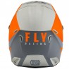 CASQUE FLY KINETIC STRAIGHT EDGE ORANGE/GRIS 