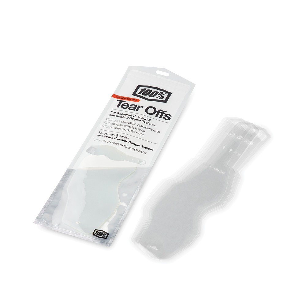 PACK 20 ECRANS JETABLES TEAR OFFS POUR LUNETTES 100% VERSION 2 PACK 20 ECRANS JETABLES TEAR OFFS POUR LUNETTES 100% VERSION 2