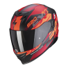 CASQUE SCORPION EXO-520 AIR COVER NOIR MAT/ROUGE 