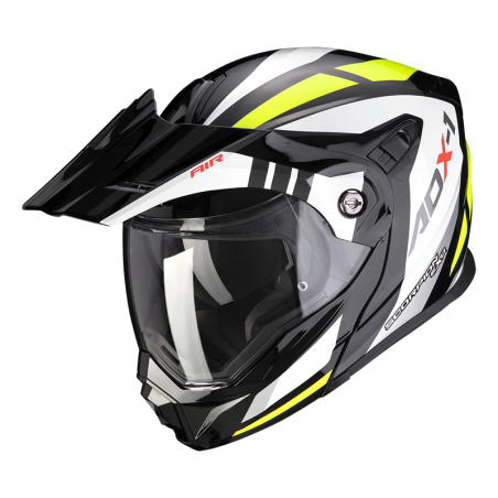 CASQUE SCORPION ADX-1 LONTANO NOIR/JAUNE FLUO 