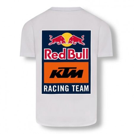 TEE SHIRT KTM / KINI REB BULL BACKPRINT BLANC