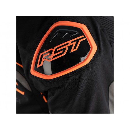 VESTE RST S-1 TEXTILE NOIR/GRIS/ORANGE 