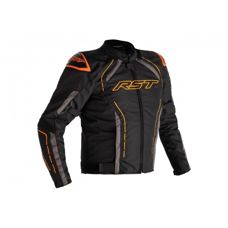 VESTE RST S-1 TEXTILE NOIR/GRIS/ORANGE 