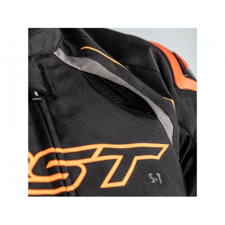 VESTE RST S-1 TEXTILE NOIR/GRIS/ORANGE 