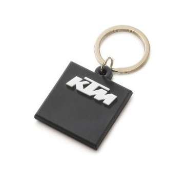 PORTE CLE CAOUTCHOUC NOIR LOGO KTM