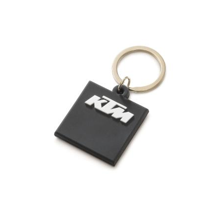 PORTE CLE CAOUTCHOUC NOIR LOGO KTM