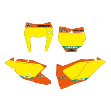 FONDS DE PLAQUES JAUNE WOLFF LOUP