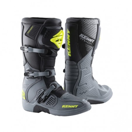 BOTTES KENNY TRACK GRIS/JAUNE FLUO