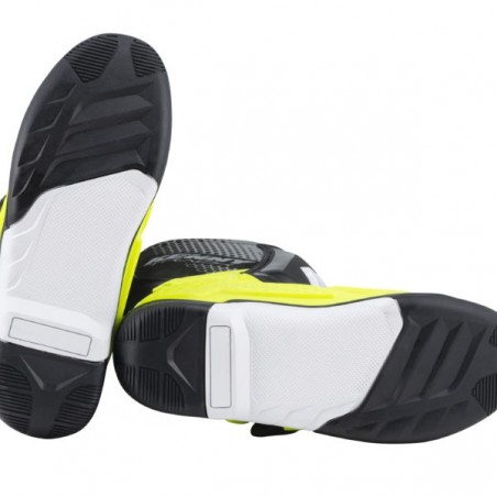 BOTTES KENNY TRACK BLANC/JAUNE FLUO