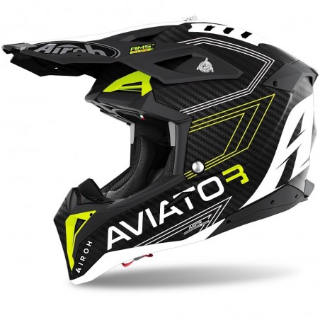 CASQUE AIROH AVIATOR 3 PRIMAL JAUNE MAT