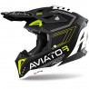 CASQUE AIROH AVIATOR 3 PRIMAL JAUNE MAT CASQUE AIROH AVIATOR 3 PRIMAL JAUNE MAT