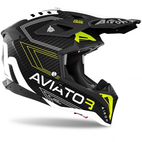 CASQUE AIROH AVIATOR 3 PRIMAL JAUNE MAT