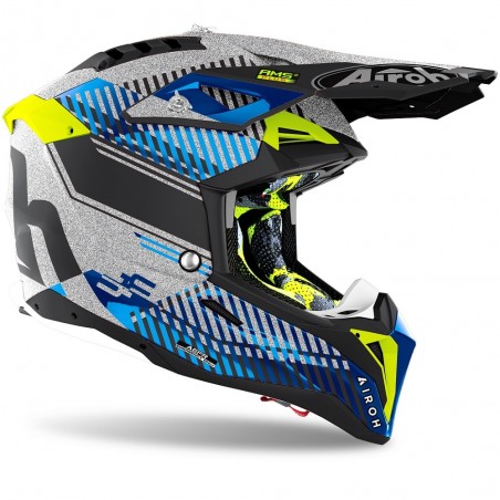 CASQUE AIROH AVIATOR 3 WAVE ARGENT CHROME