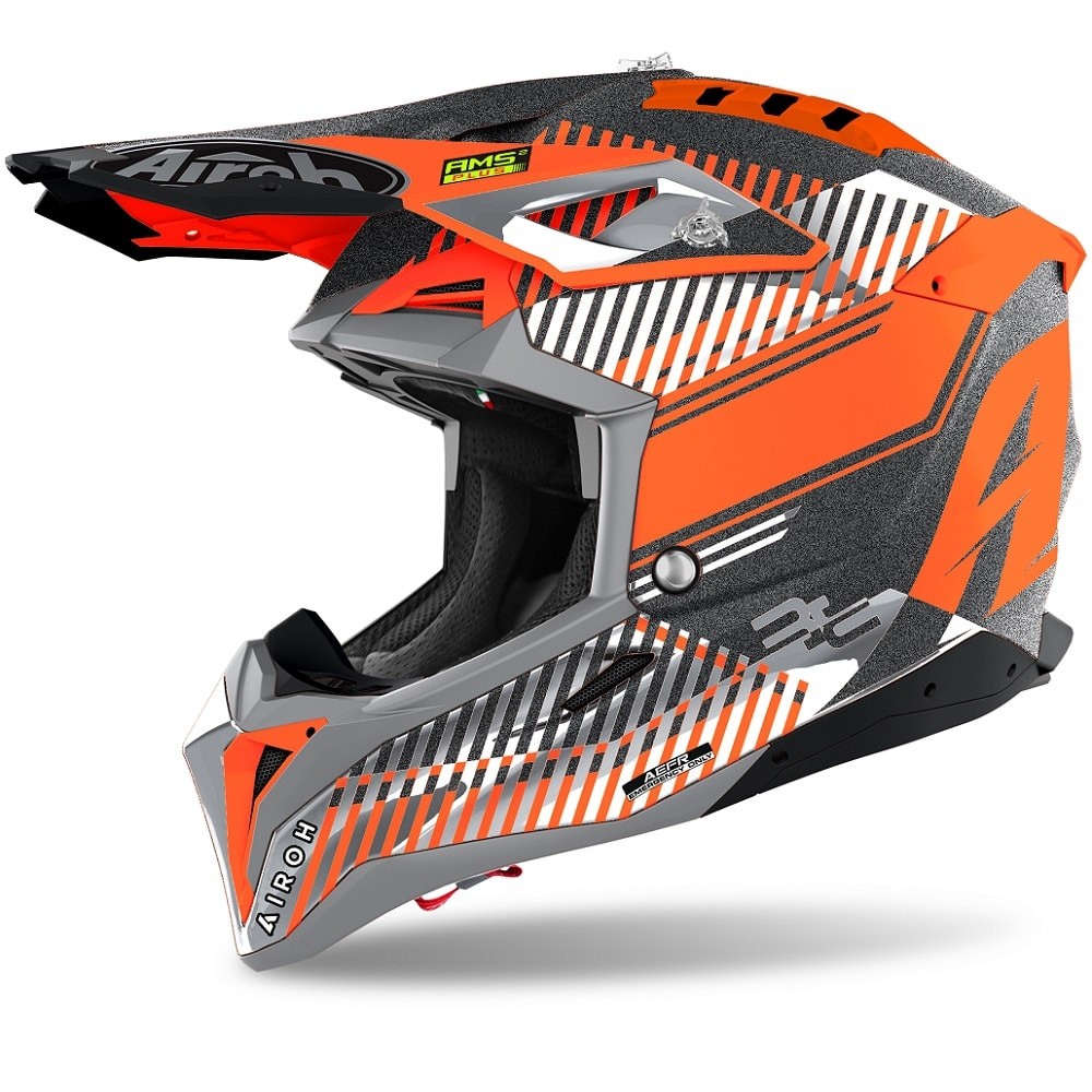 CASQUE AIROH AVIATOR 3 WAVE ORANGE CHROME 