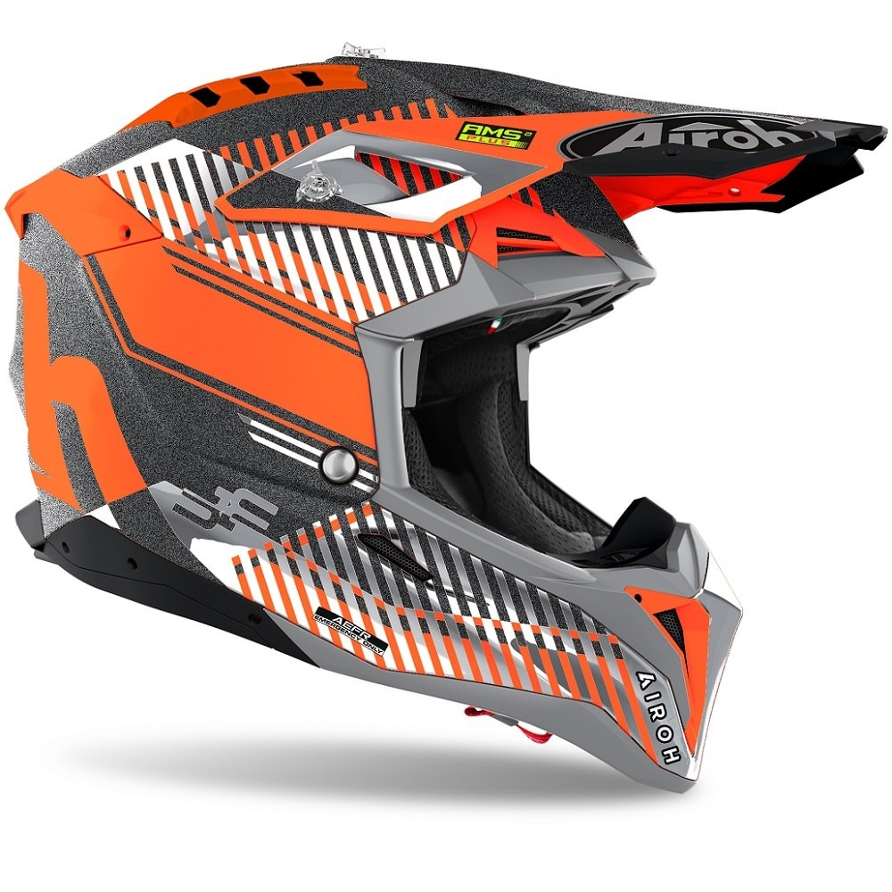 CASQUE AIROH AVIATOR 3 WAVE ORANGE CHROME 