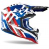 CASQUE AIROH AVIATOR 3 RAINBOW BLEU/ROUGE BRILLANT CASQUE AIROH AVIATOR 3 RAINBOW BLEU/ROUGE BRILLANT
