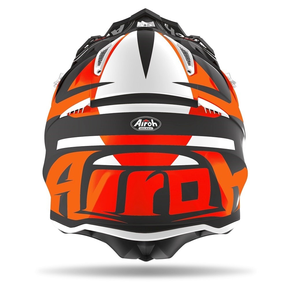 CASQUE AIROH AVIATOR ACE TRICK ORANGE MAT - Casques moto tout-terrain ...