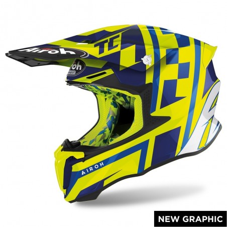 CASQUE AIROH TWIST 2.0 TC21 JAUNE BRILLANT