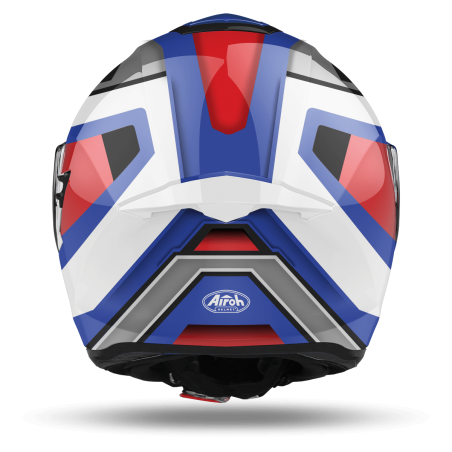 CASQUE AIROH ST.501 SQUARE BLEU/ROUGE