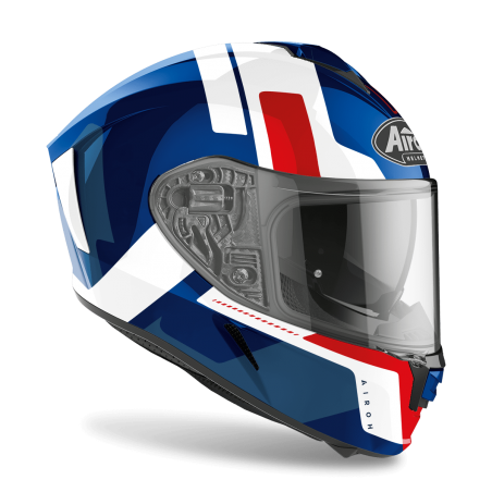 CASQUE AIROH SPARK SHOGUN BLEU/ROUGE BRILLANT