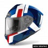 CASQUE AIROH SPARK SHOGUN BLEU/ROUGE BRILLANT CASQUE AIROH SPARK SHOGUN BLEU/ROUGE BRILLANT