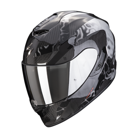 CASQUE SCORPION EXO-1400 CARBON AIR CLONER ARGENT 