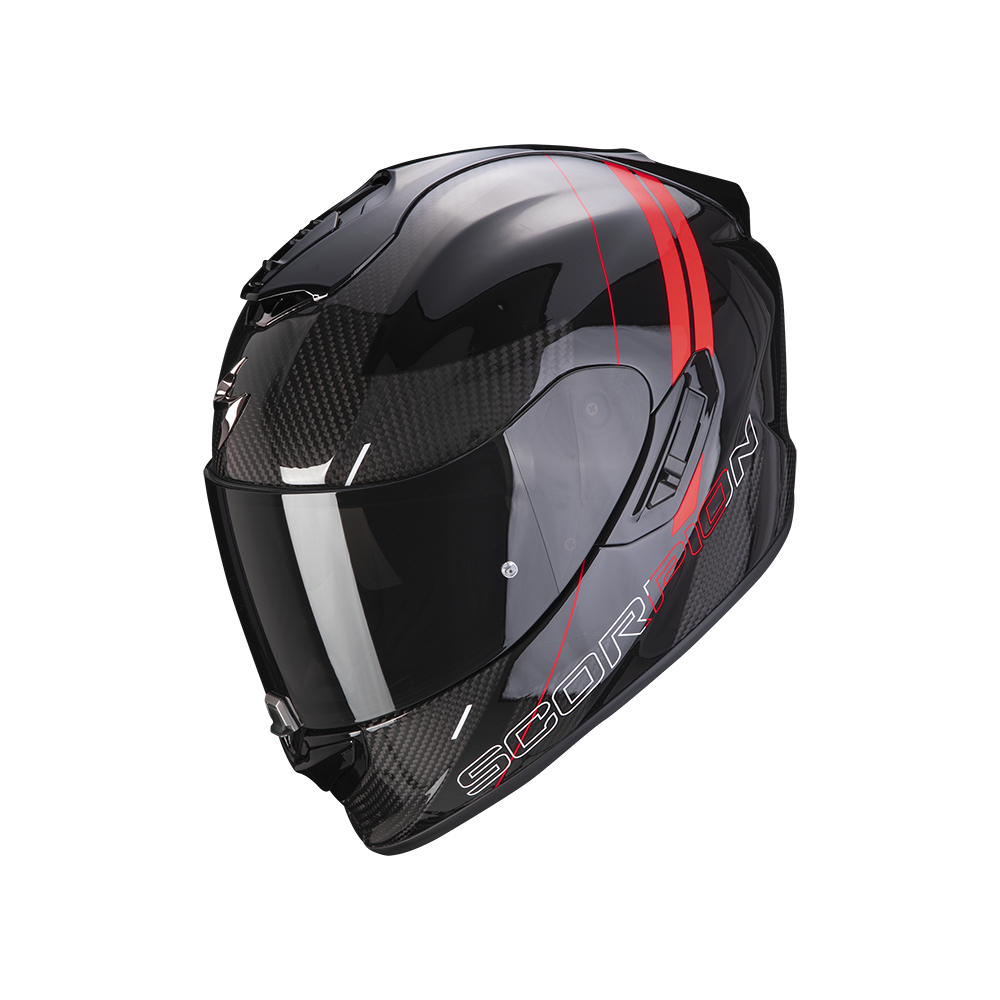 CASQUE SCORPION EXO-1400 CARBON AIR DRIK NOIR-ROUGE CASQUE SCORPION EXO-1400 CARBON AIR DRIK NOIR-ROUGE