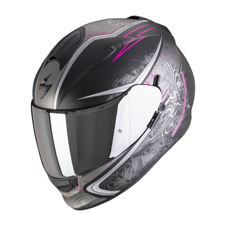 CASQUE SCORPION EXO-491 RUN NOIR MAT-ROSE 