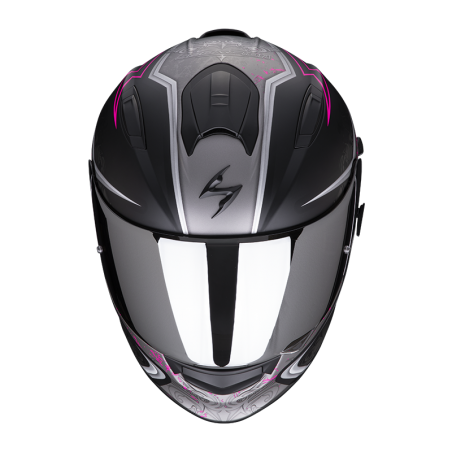 CASQUE SCORPION EXO-491 RUN NOIR MAT-ROSE 