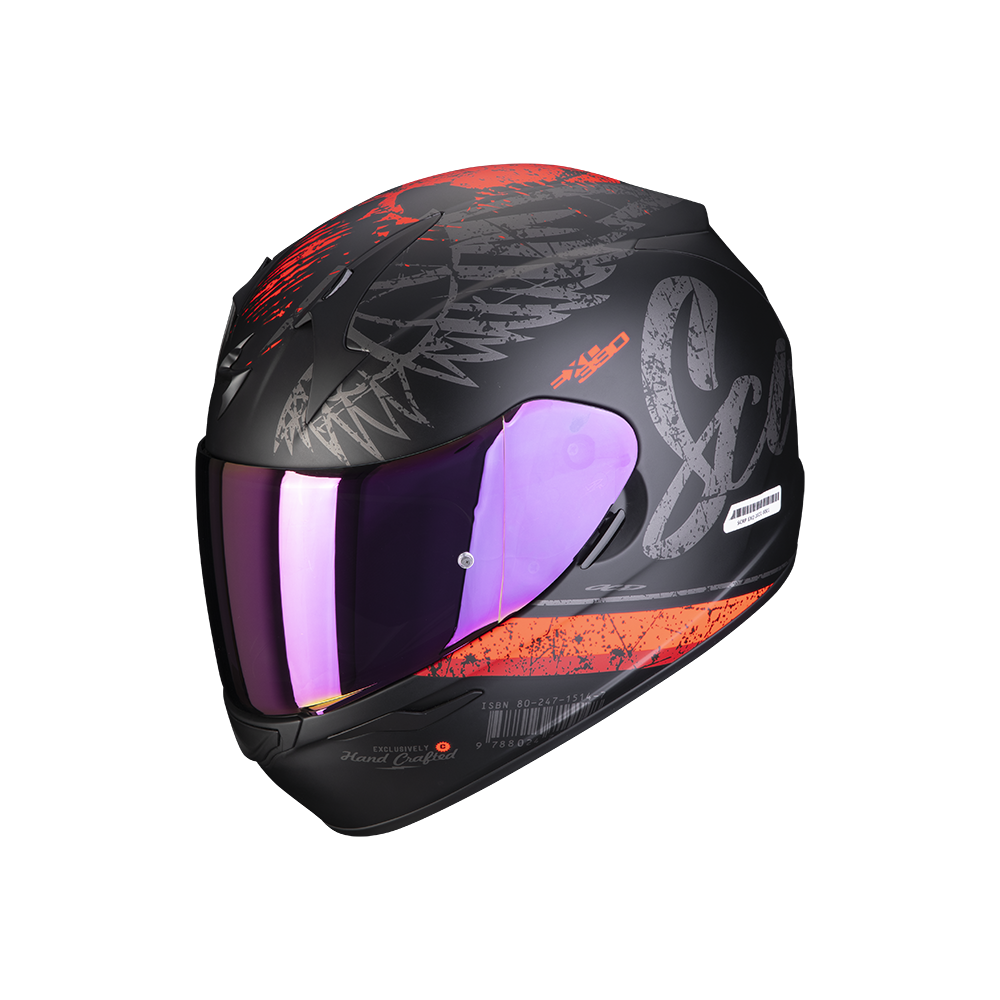 CASQUE SCORPION EXO-390 IGHOST NOIR MAT-ARGENT CASQUE SCORPION EXO-390 IGHOST NOIR MAT-ARGENT
