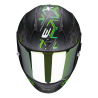 CASQUE SCORPION EXO-390 CUBE NOIR MAT-VERT CASQUE SCORPION EXO-390 CUBE NOIR MAT-VERT