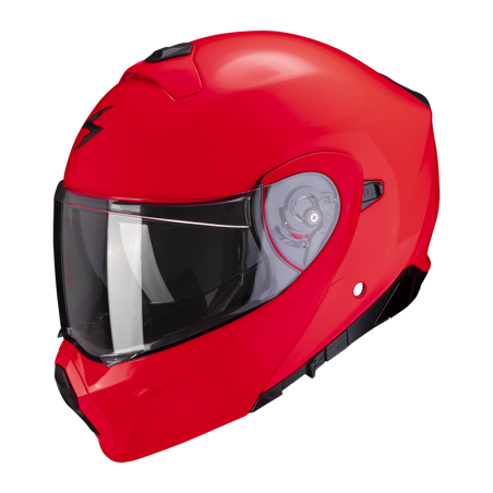 CASQUE SCORPION EXO-930 SOLID ROUGE FLUO 