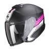 CASQUE SCORPION EXO-S1 CROSS-VILLE NOIR MAT-ROSE 